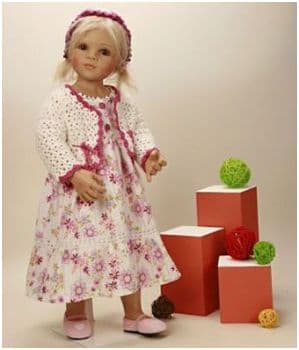 Коллекционная виниловая кукла Алина Alina Ручная работа Высота 64 см. Германия Schildkrot Шильдкрёт Ограниченный выпуск 999 штук