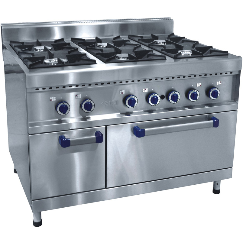 Газовая плита 6-горелочная Abat ПГК-69ЖШ с духовкой