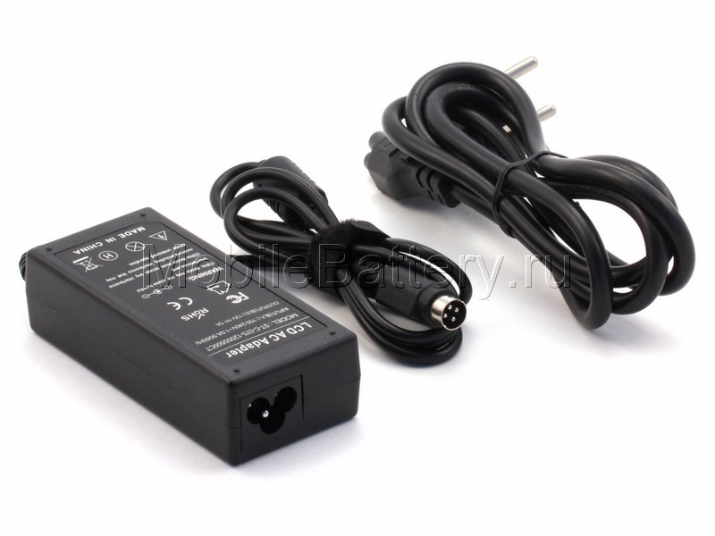 Блок питания для монитора 5A, 12V (круглый c четырьмя ножками)