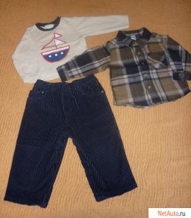 Комплект (брюки, рубашка, кофточка) 80р-р.