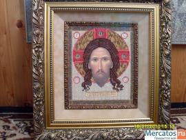 иконы вышитые бисером, выложенные стразами