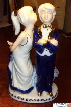 Фарфоровая парная статуэтка «Татьяна и Онегин»