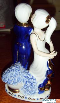 Фарфоровая парная статуэтка «Татьяна и Онегин» 3
