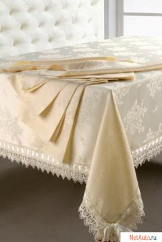 Столовое белье, круглые скатерти, салфетки