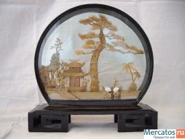 Сувенир Аисты возле дома (японский стиль)