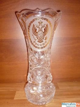 ваза белый хрусталь