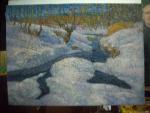 картина ручей 60х80