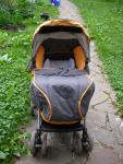 прогулочная коляска capella в хорошем состоянии с зимним чехлом