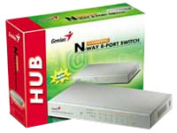 Коммутатор локальной сети Genius GS4080SE на 8 линий