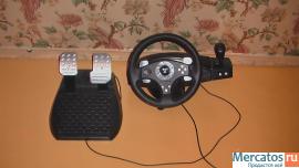 Продам игровой руль с педалями