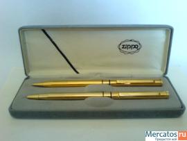 Zippo Pen Pensil Gold Set No5805 Gold Plated