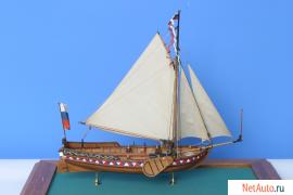 Ювелирная работа. Модель Ботика Петра I «Святой Николай».