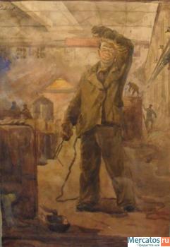 akvarel-antikvarit-19501960gg-SidorovKorol-Kulikov-Ikony-3