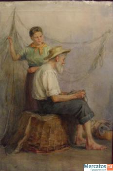 akvarel-antikvarit-19501960gg-SidorovKorol-Kulikov-Ikony-4