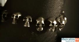 Серебряный Браслет Machu Pikchu. 13 черепов.