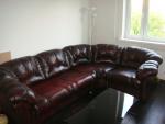 ГОРЯЧАЯ ЦЕНА!!!КОЖАНЫЙ УГЛОВОЙ ДИВАН И КРЕСЛО В ОТЛИЧНОМ СОСТОЯН