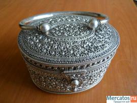Серебряная шкатулка уникальной работы. 4
