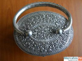 Серебряная шкатулка уникальной работы. 5