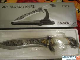 Сувенирный нож на подставке (орёл, волк) 8