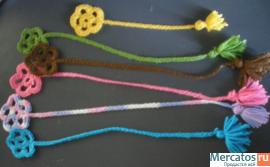 Вязанные закладки для книг