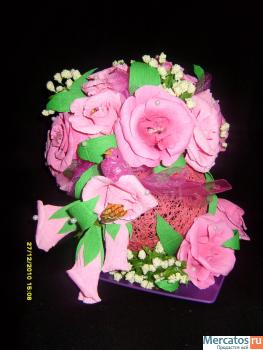 Сладкие букеты из конфет 3