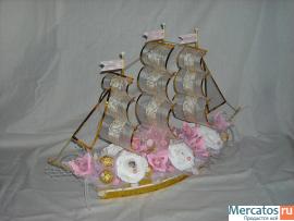 Сладкие букеты из конфет 6