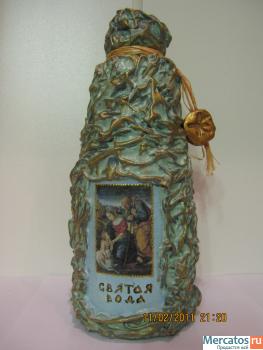 Продается бутылка для святой воды ручная работа