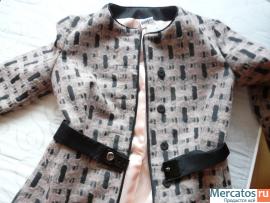 Пальто демисезонное из шерсти Paola Frani