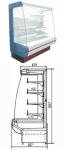Горка холодильная Протек Аквамарин 180х90х191