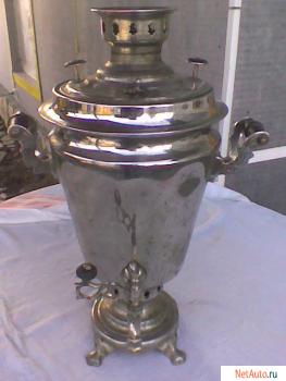 Самовар на углях в форме рюмки