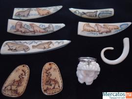 Броши из клыка моржа 2