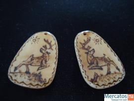 Броши из клыка моржа 4