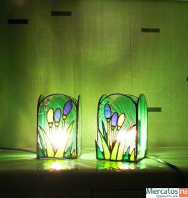 Витражи в технике Тиффани.