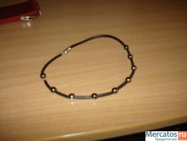 Бусы жен,новые,каучук,бусины из камня кошачий глаз