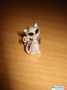 Кольцо кошка,бижутерия