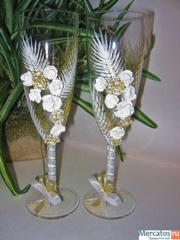 Свадебные бокалы и бутылки!!!