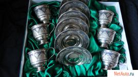 Серебрянные стаканчики