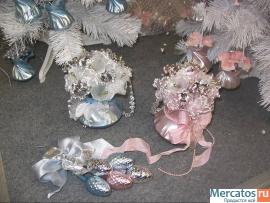 Ёлочные украшения ручной работы из стекла от производителя 2