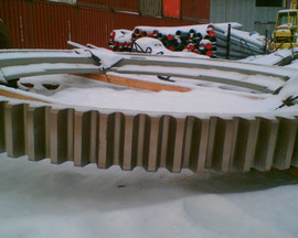 Венец зубчатый, бронзовый венец, зубчатый венец мельницы, шестер 2