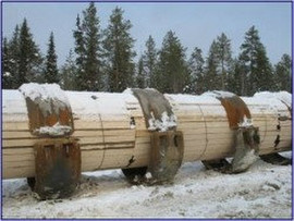 Пригрузы на трубопроводы, чугунные пригруза, утяжелители, пригру 3