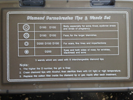 Новый комплект насадок для алмазной дермабразии 3