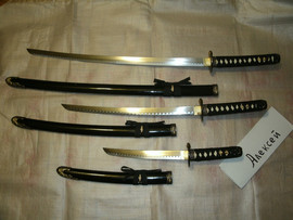 Набор самурайских мечей тигр 3