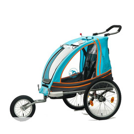 Детская коляска-прицеп к велосипеду Blue Bird Dual 4