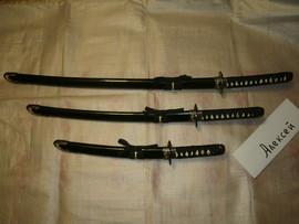 Набор самурайских мечей тигр 2