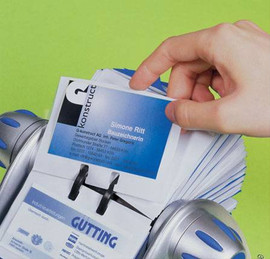 Настольная вращающаяся картотека для визитных карточек Durable V