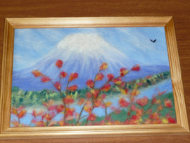 Картины из шерсти (живопись шерстью) 3