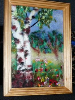 Картины из шерсти (живопись шерстью) 9