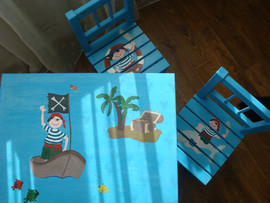 Стол и 2 стула Роспись Новое 4