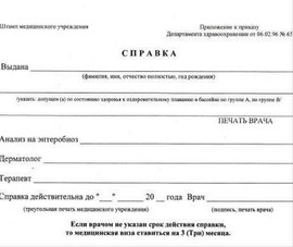Справки в бассейн, о болезни учащимся 095у поступающим на работу 2