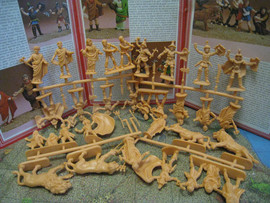 Солдатики 1/32 Atlantic Римские гладиаторы и Христьяне Полный на 2